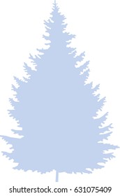 Fir Silhouette for Entourage and Background