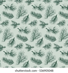 Fir Tree Branch Pattern