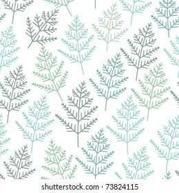 fir tree branch seamless texture, endless pattern