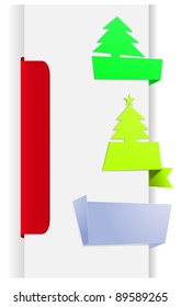 carteles de navidad de árbol de abetos