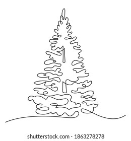 Bierbaum im Stranggussstil. Schwarz-Lineares Design einzeln auf weißem Hintergrund. Vektorgrafik