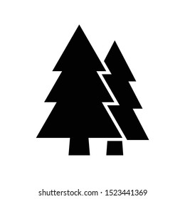 Fir tree icon isolated on white background. Vector illustration