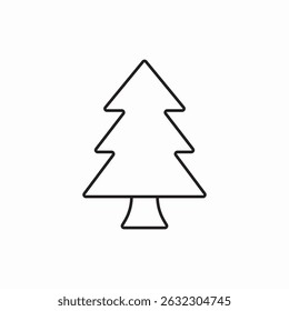 fir tree icon sign vector