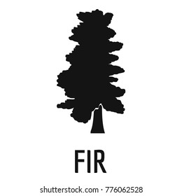 Fir tree icon. Simple illustration of fir tree vector icon for web