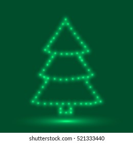Fir tree icon. Spruce tree icon. Coniferous forest sign. Fir logo concept. Isolated vector illustration