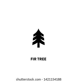 fir tree icon vector. fir tree sign on white background. fir tree icon for web and app