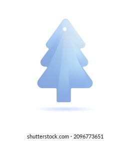 fir tree  isolated vector illustration