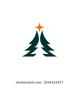 fir tree logo design, mountain, premium vector mountain and spruce design, outdoor logo, camper logo design
