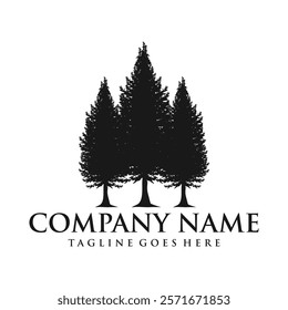 fir tree logo design, mountain, premium vector mountain and spruce design, outdoor logo, camper logo design
