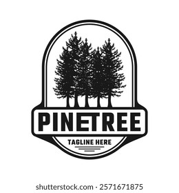 fir tree logo design, mountain, premium vector mountain and spruce design, outdoor logo, camper logo design
