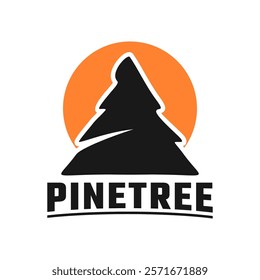 fir tree logo design, mountain, premium vector mountain and spruce design, outdoor logo, camper logo design
