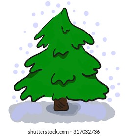 fir tree new year