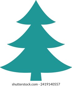 Ilustración de vectores de silueta de árbol fisiográfico