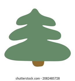 сhristmas Fir tree simple vector design