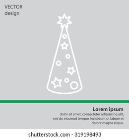 Fir tree vector line icon.