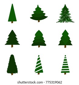fir trees for christmas cards  