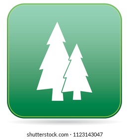 Fir Trees forest flat icon 