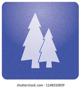 Fir Trees forest flat icon 