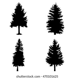 Similar Images, Stock Photos & Vectors of christmas tree silhouette