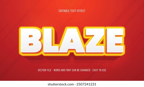 Fire 3d text effect, blaze text style effect