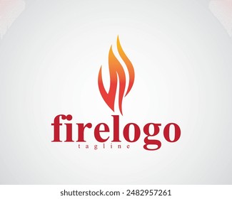 abstracto de fuego por la formación de la letra n i diseño del logotipo
