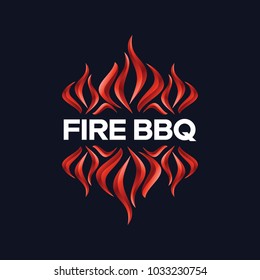 Fire abstract classic logo ornament