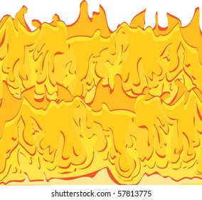 fire abstract flame on white