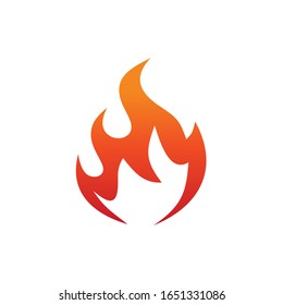 Fire abstract logo design vector