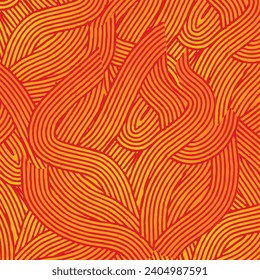 Fire abstract vector line art