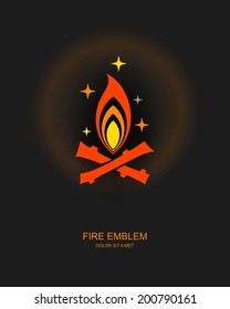 Fire abstract vector template design emblem logo, shine, Business technology universal idea, Vector illustration Eps 10