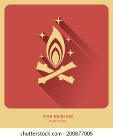 Fire abstract vector template design emblem logo, Shine, Flat style,Business technology universal idea, Vector illustration Eps 10