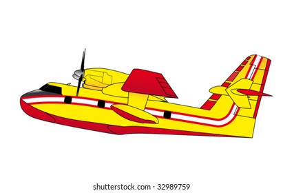 Fire airplane