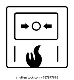 Fire Alarm Button Stock Vector (Royalty Free) 787997998 | Shutterstock