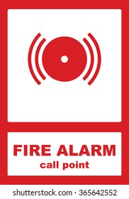 Fire alarm call point sign