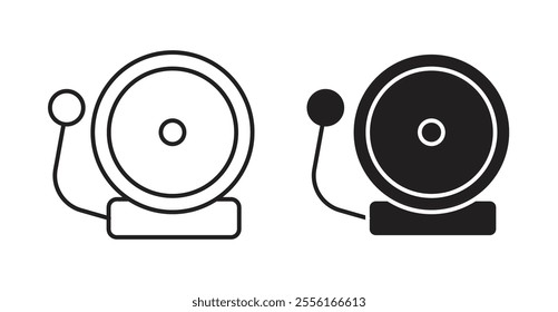 Fire alarm Filled flat icons set for apps and web ui designs.