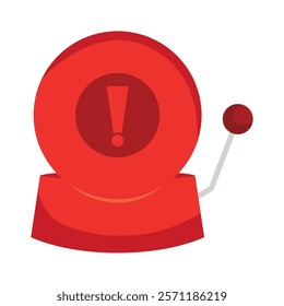 fire alarm firefighter equipment isolated icon