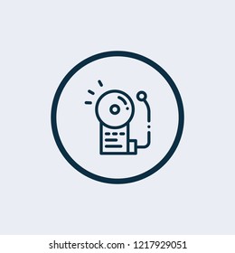 Fire Alarm icon. Fire Alarm Bell Icon. Vector illustration