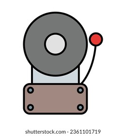 Fire Alarm Icon Design For Personal And Commercial Use.