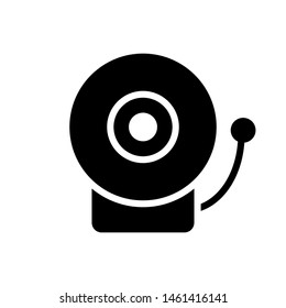 Fire Alarm Icon , Design Template Logo Vector Emblem Isolated Illustration , Outline Solid Background White

