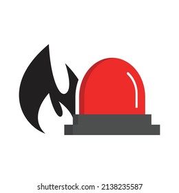 Fire alarm icon design vector illustration