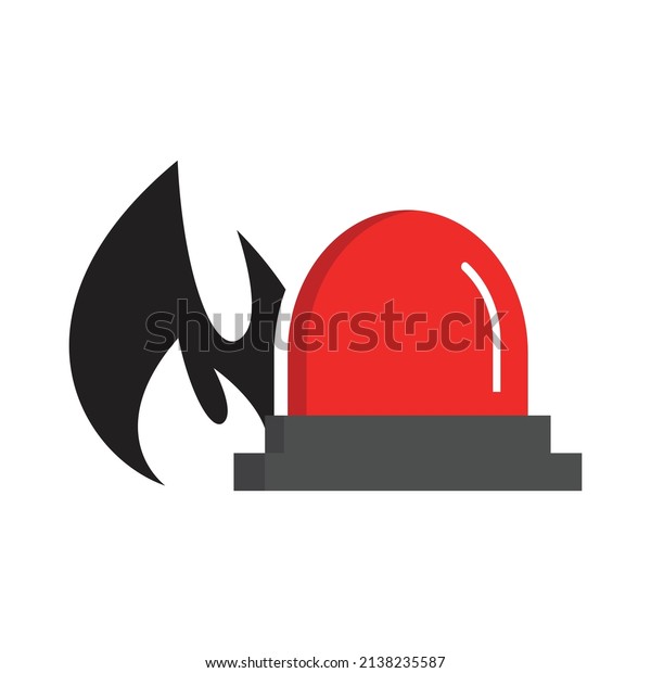 Fire alarm icon
design vector
illustration