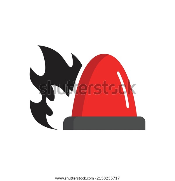Fire alarm icon\
design vector\
illustration