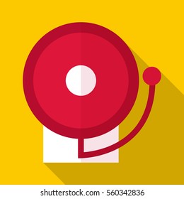 Fire alarm icon. Flat illustration of fire alarm vector icon for web