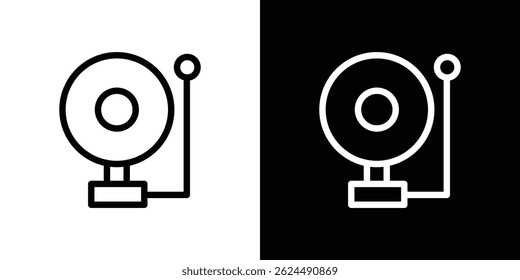 Fire alarm icon. Logotype vector set