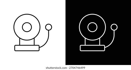 Fire alarm icon pixel