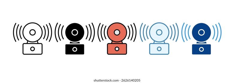 Fire Alarm Icon Set Multiple Style Collection