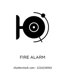 Fire alarm icon. Fire alarm symbol design from Smarthome collection. Simple element vector illustration on white background.