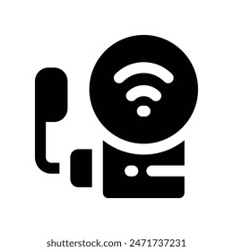 fire alarm icon. vector glyph icon for your website, mobile, presentation, and logo design.