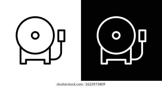 Fire alarm icon vector, illustration logo template in trendy style