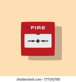 Fire alarm icon, vector illustration design. Firefighter collection.